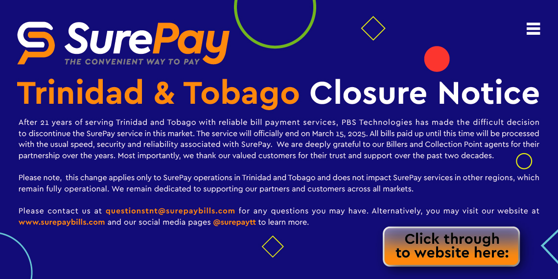 Trinidad & Tobago closure notice